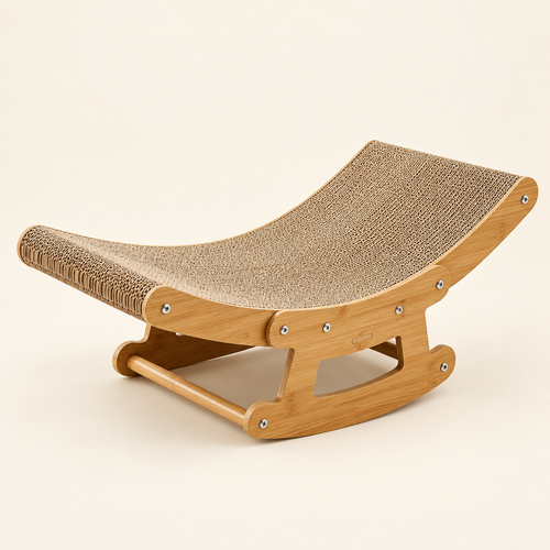 2-in-1 cat rocking scratcher lounge