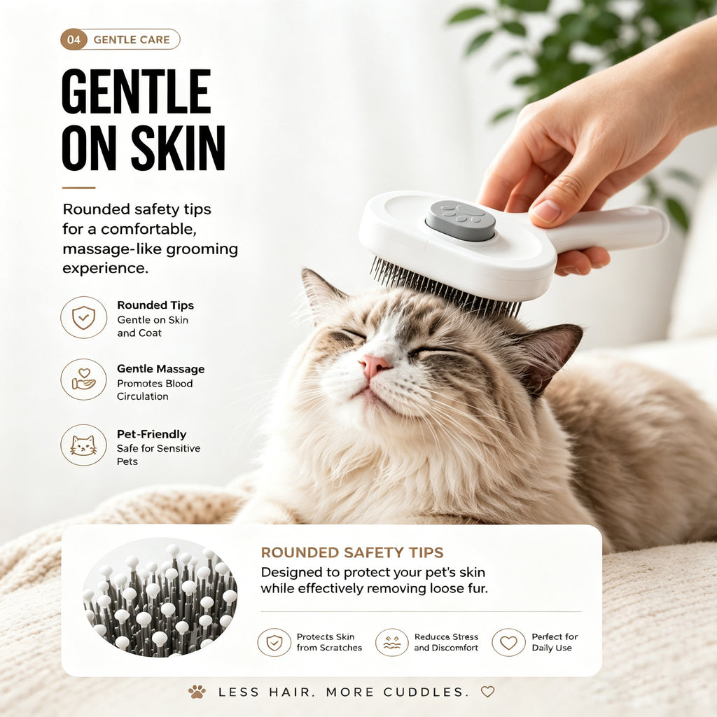 Self-Cleaning Slicker Brush for Dogs & Cats – product image 6