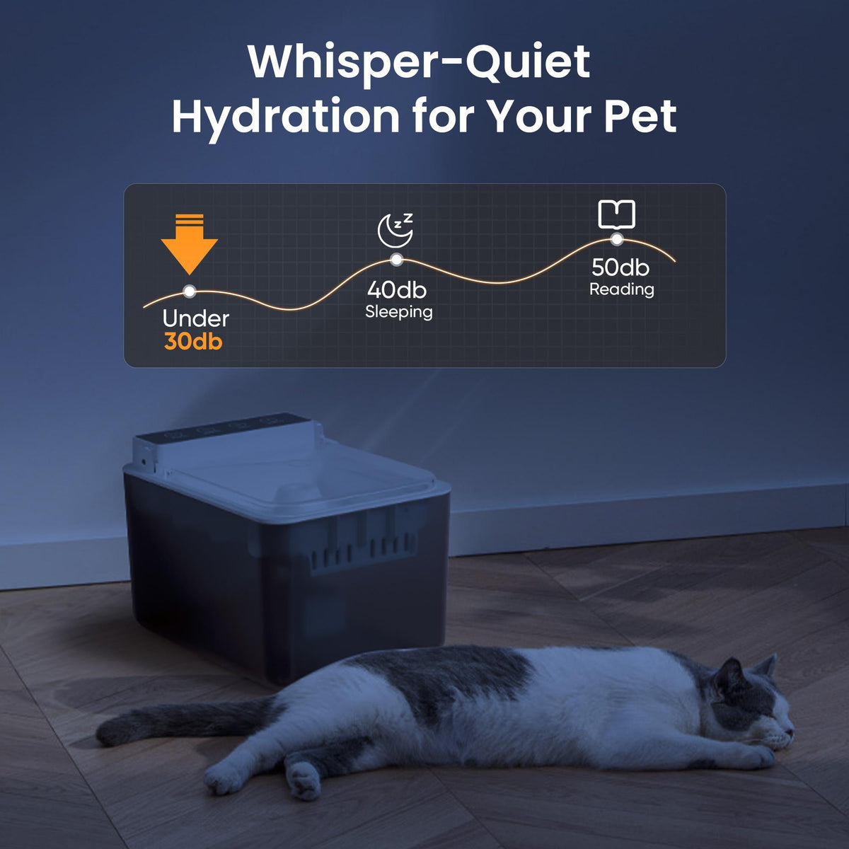 Stainless Steel Cat Water Fountain – product image 9