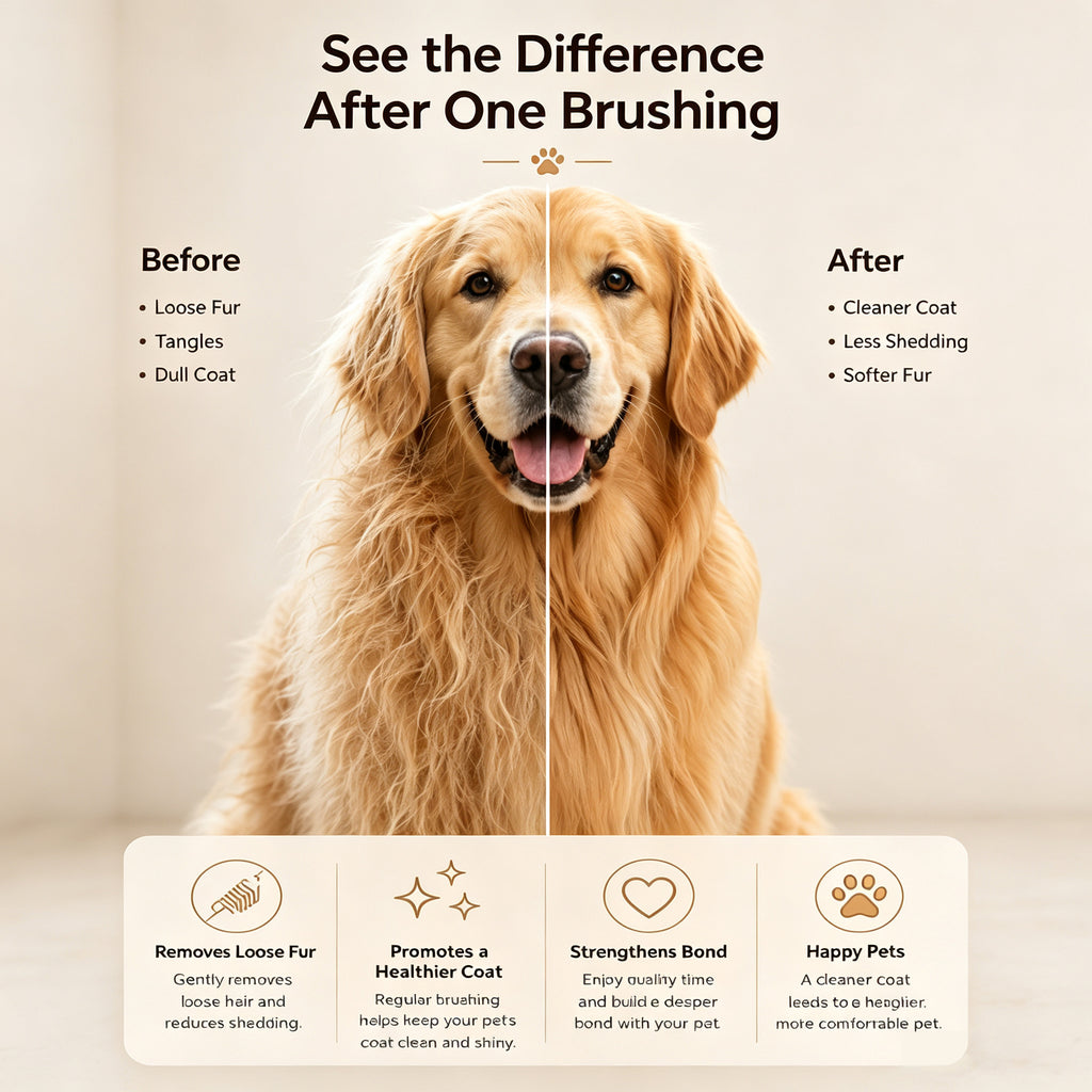 Self-Cleaning Slicker Brush for Dogs & Cats – product image 7