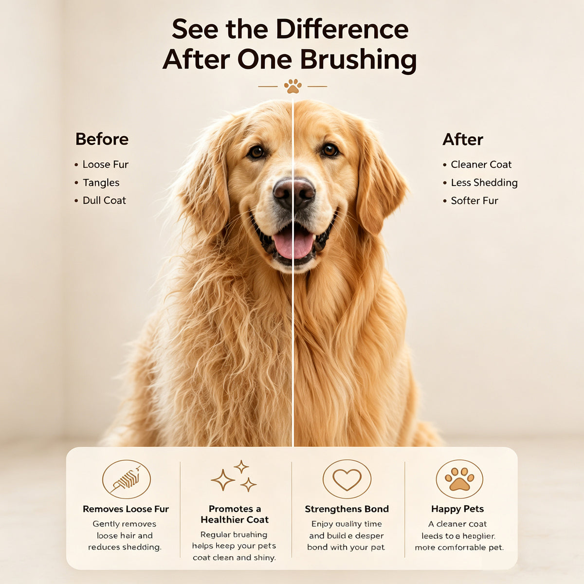 Self-Cleaning Slicker Brush for Dogs & Cats – product image 7