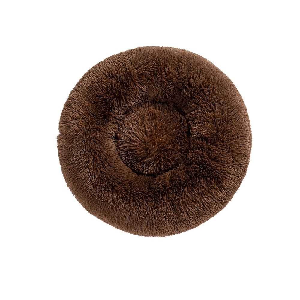 Mara Calming Donut Bed in Coffee