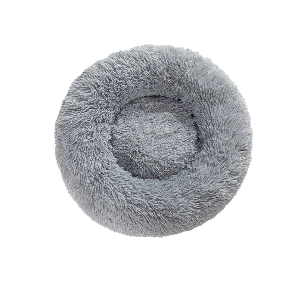Mara Calming Donut Bed in Light Grey