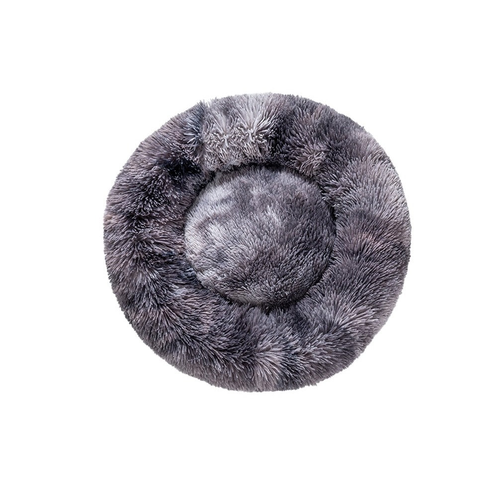 Mara Calming Donut Bed in Tie-Dye Grey